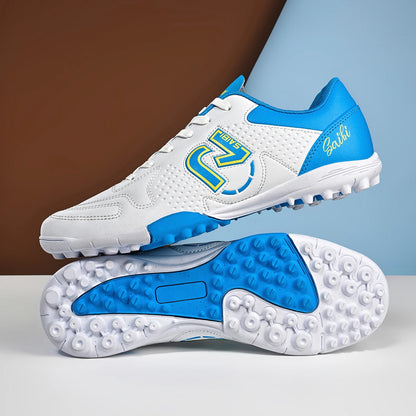 Low-top studded soccer shoes, unisex, TF and FG, slip-resistant and wear-resistant, available in 4 colors to choose from.