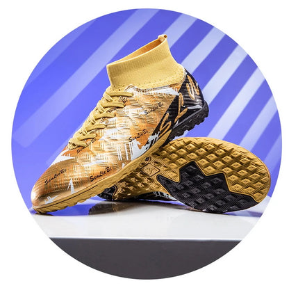 Size 34-46 Men's FG/TF Football Boots Futsal Professional Unisex Kids Soccer Training Outdoor Boys Football Sneakers