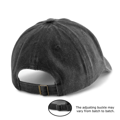 1pc +966 Embroidery Washed Baseball Cap for Adults,  Minimalist Retro Style Casual Soft Adjustable Dad Hat, Perfect As Gift