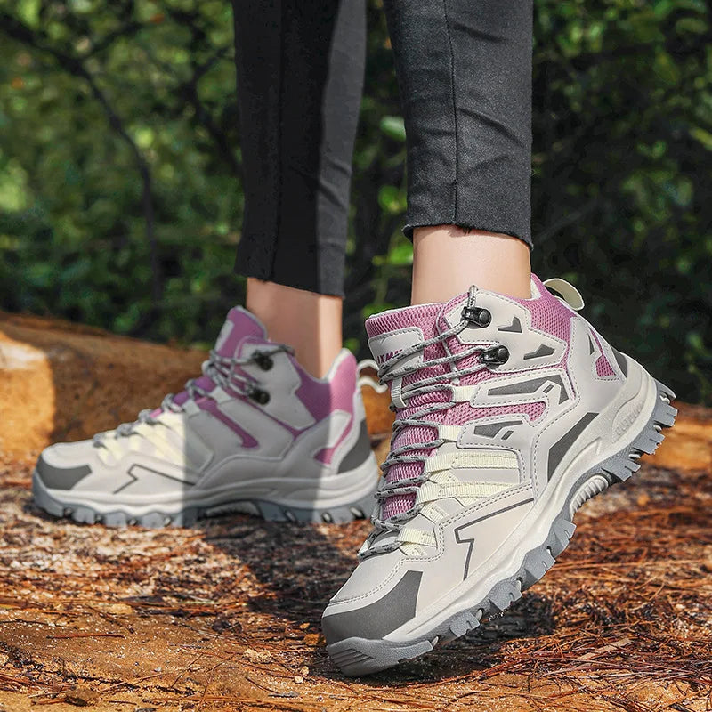 New Women Men Hiking Shoes Outdoor Trekking Sports Climbing Camping Boots Non-Slip Waterproof Walking Jogging Trainers Sneakers