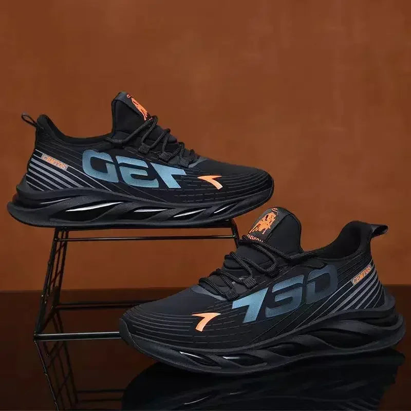 New Summer Men’s Breathable Mesh Running Shoes, Lightweight Sports Sneakers, Trendy Brand