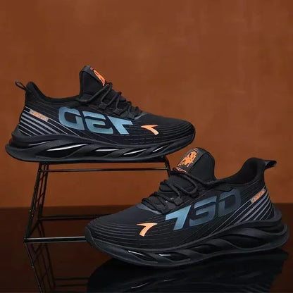 New Summer Men’s Breathable Mesh Running Shoes, Lightweight Sports Sneakers, Trendy Brand