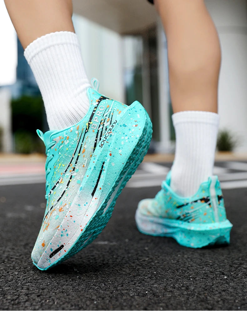 2026 Air Cushion Jogging Shoes Running Shoes Carbon Board Marathon Men Sports Breathable Lightweight Women's Nonskid Sneakers