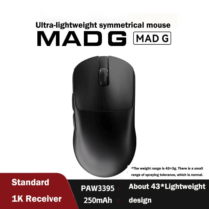 FGG Madlions Mad G Pro Max ultraleichte kabellose Maus Original 8K HZ Dual-Mode mit niedriger Latenz PAW3395 Gamer-Zubehör Geschenke