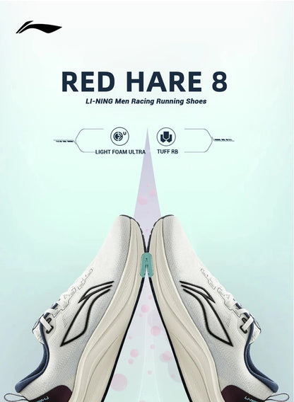 Li-Ning Men's RED HARE 8 Racing Running Shoes LIGHT FOAM ULTRA Reflective Cushion Stable Shoes LiNing Light Sneakers ARPV001