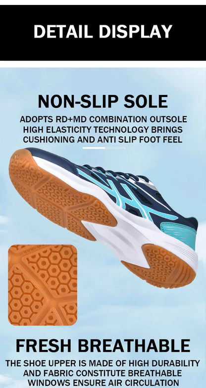 TaoBo New High-Quality Men's Badminton Shoes Size 36-45, Tennis Shoes, Outdoor Sports Pro Handball Sneakers for Men and Women