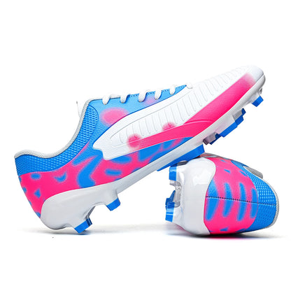 Professional Grass AG FG Soccer Shoes PU Fabric Integrated Upper TPU Tough Sole Wear Resistant Anti-slip Youth Footwear
