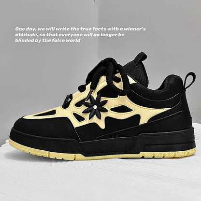 Fashion Men's Shoes Trend Street Skateboard Shoes Man Luxury Brand Training Sneakers Mesh Breathable Casual Shoes Men's Tennis Shoes