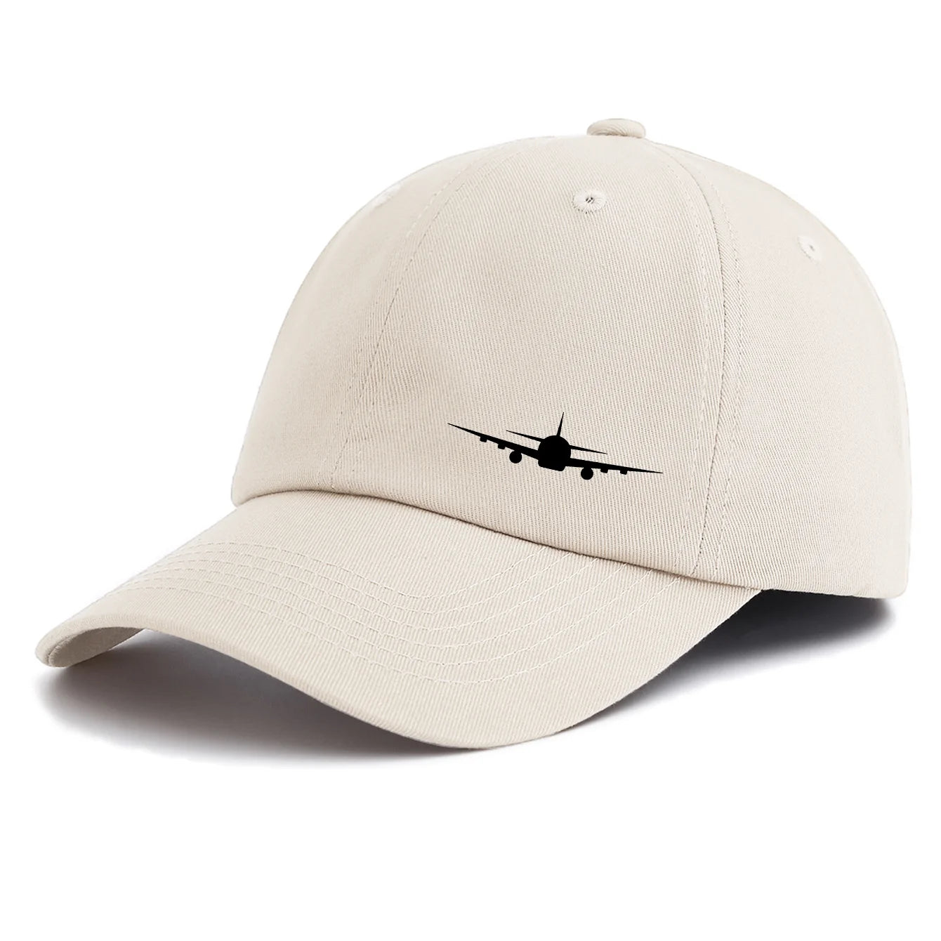 1pc Airplane Print Baseball Cap for Adults,Minimalist Retro Style Casual Soft Adjustable Dad Hat,Perfect As Gift
