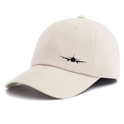1pc Airplane Print Baseball Cap for Adults,Minimalist Retro Style Casual Soft Adjustable Dad Hat,Perfect As Gift