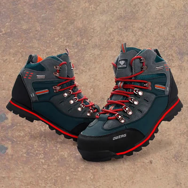 Lynjacye Mid-Cut 2025 New Waterproof Hiking Boots Training Shoes Men Sports Outdoor Non-Slip Woodland Hunting Work Shoes