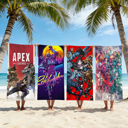 Game Apex Legends Towel Beach Shower Bath Travel Lightweight Skin Friendly for Pool Camping Cruise Summer