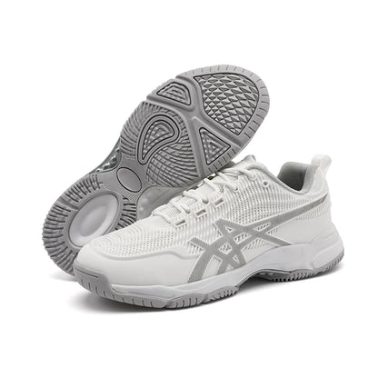 Men and Women Badminton Shoes Table Tennis Shoes for Volleyball Handball Sports Sneakers Anti-Skid Mesh Breathable Field Training