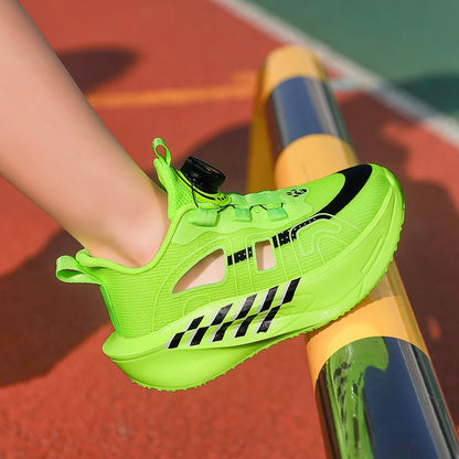 Scarpe da corsa per bambini in mesh comodo, scarpe da tennis ammortizzanti per allenamento outdoor da bambino, nuove scarpe casual traforate e traspiranti
