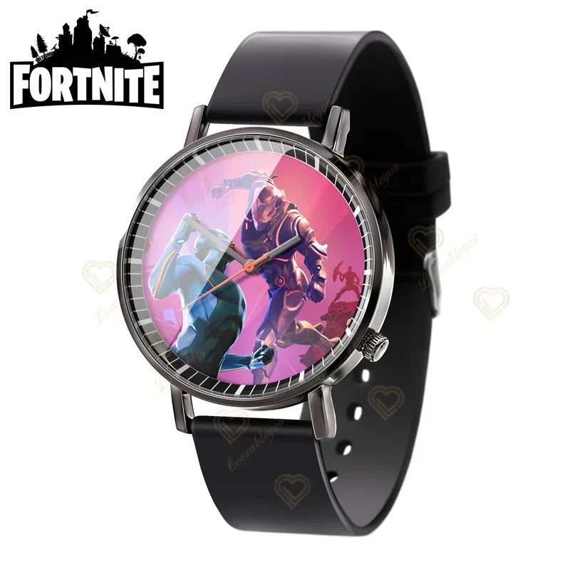 Wrist Watch F-Fortnite Cook Watch Trend Fashion Creative Quartz Student Watches Battle Game Figure Model Kids Birthday Gift