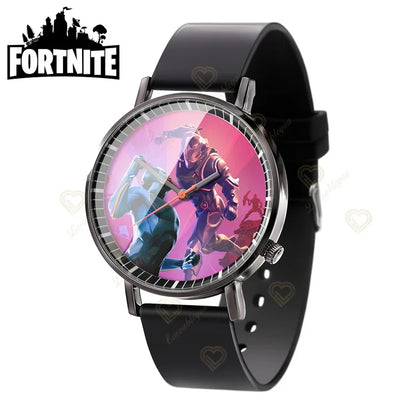 Wrist Watch F-Fortnite Cook Watch Trend Fashion Creative Quartz Student Watches Battle Game Figure Model Kids Birthday Gift