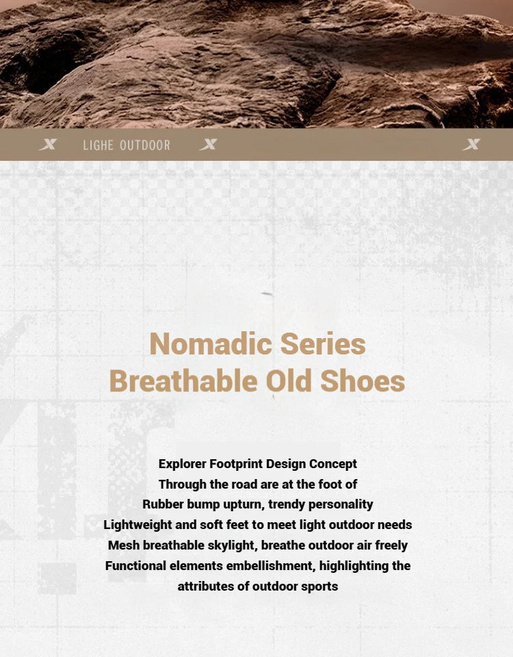 Xtep Casual Shoes 2025 Spring And Summer Lightweight Sports Shoes Thick Sole Fashionable Street Style Sneakers 875319320004