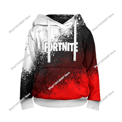 Kinderkleidung Geburtstag Süße Geschenke Fortnite Kinder-Hoodies Battle Royale Jungen Mädchen Anime-Sweatshirt Winter-Pullover-Oberteile für Kinder