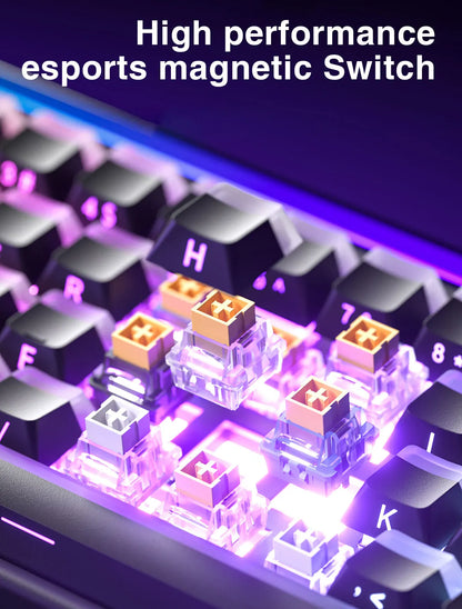 AULA HERO68 HE Tastatur mit Magnetschaltern, Rapid Trigger, 8K Polling Rate, Esports-Gaming-Tastatur, RGB, kabelgebundene mechanische Tastatur