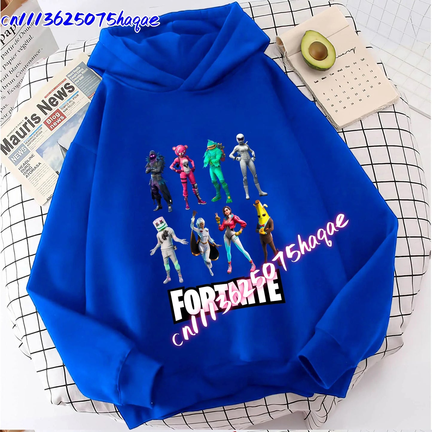New Fortnite Kids Sweatshirts Cartoon Game Character Printed Hoodie Autumn Casual Children’s Tops Winter Baby Boys Clothing