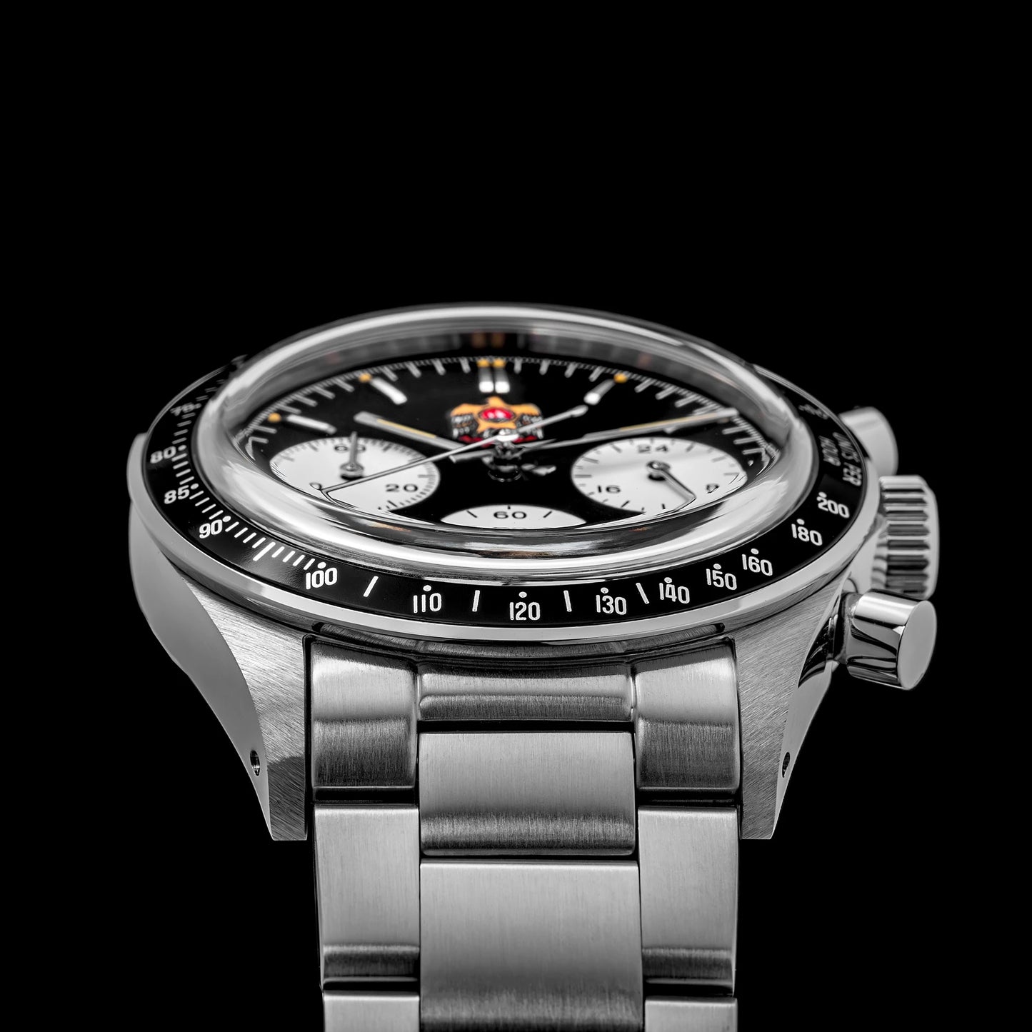 Thorn T010 37mm Quartz Watch VK63 Movement Men's Chronograph Watch Sapphire K9 Glass Luminous Waterproof Fashionable Retro Watch