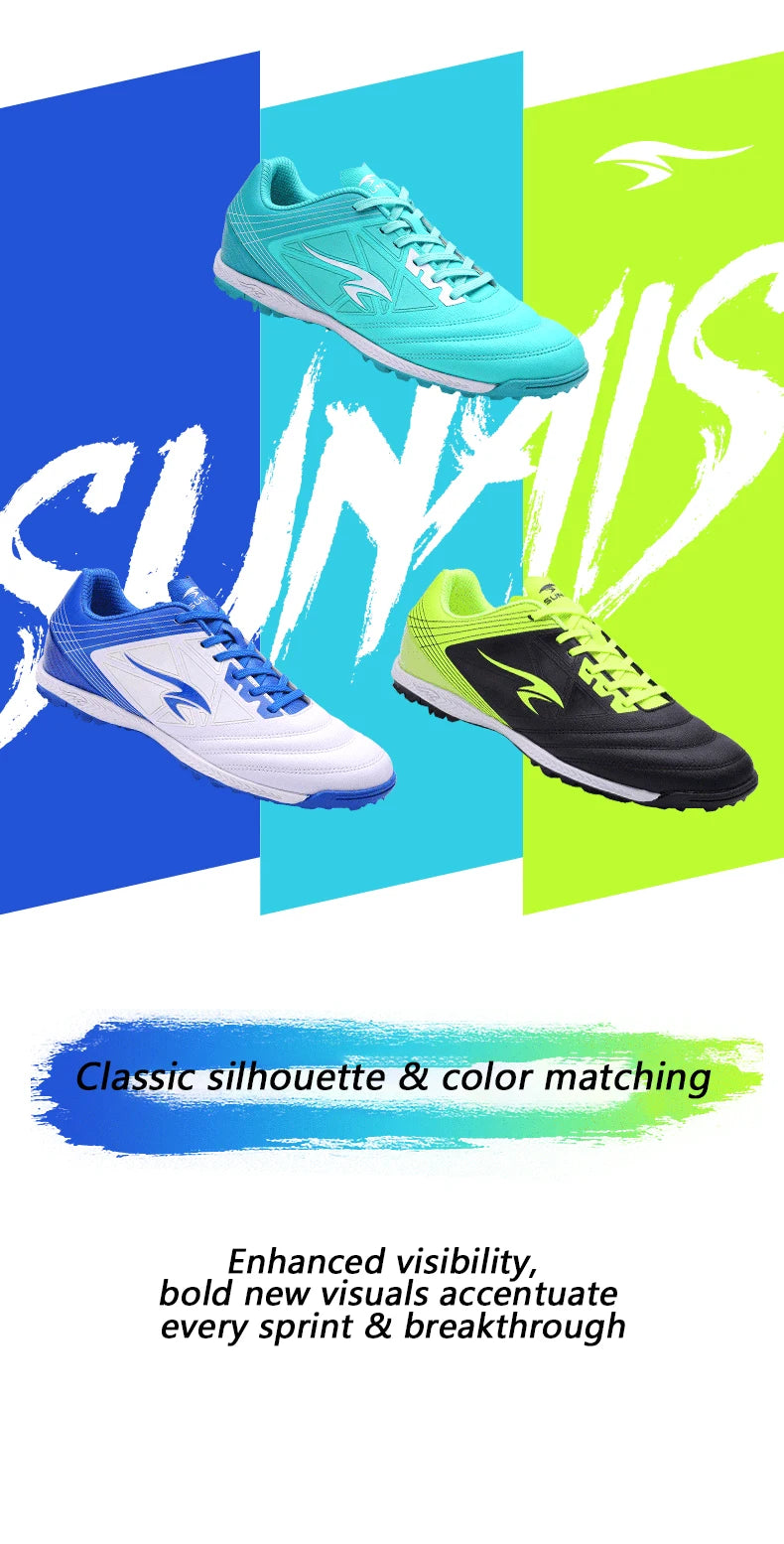 SUNAIS Men's Training TF Soccer Shoes Artificial Grass Anti-Slippery Youth Football Shoes AG Women's Sports Training Shoes 835230