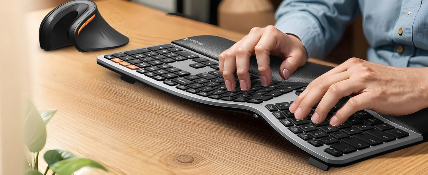 Ergonomic Mouse Wireless Vertical Mouse or Computer iPad Mac Windows 3 Adjustable DPI Multi-Device Connection