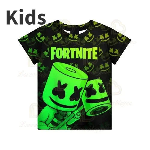 Camiseta 3D Red Jade Fortnite Anime Battle Royale para hombre, mujer y niños - Camiseta Pelly, regalo de cumpleaños para niñas y niños