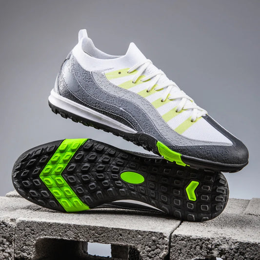 Men Professional Soccer Shoes FG/TF Football Boots Cleats Breathable Non-Slip Training Sneakers for Outdoor Grass Turf  Footwear