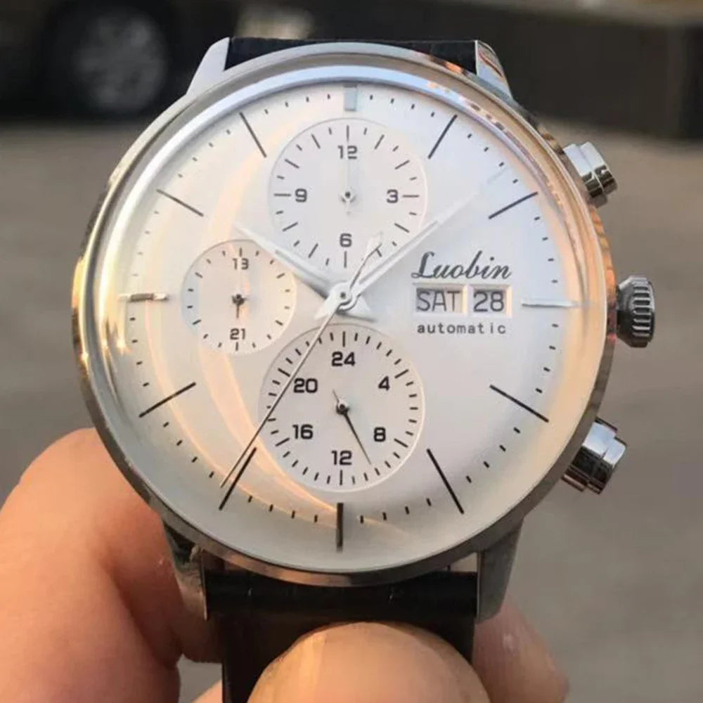Reloj de lujo para hombre, automático mecánico, de cuerda automática, para negocios, de acero inoxidable, luminoso, 2020