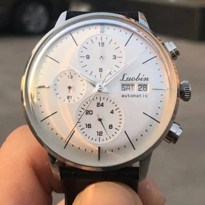 Reloj de lujo para hombre, automático mecánico, de cuerda automática, para negocios, de acero inoxidable, luminoso, 2020