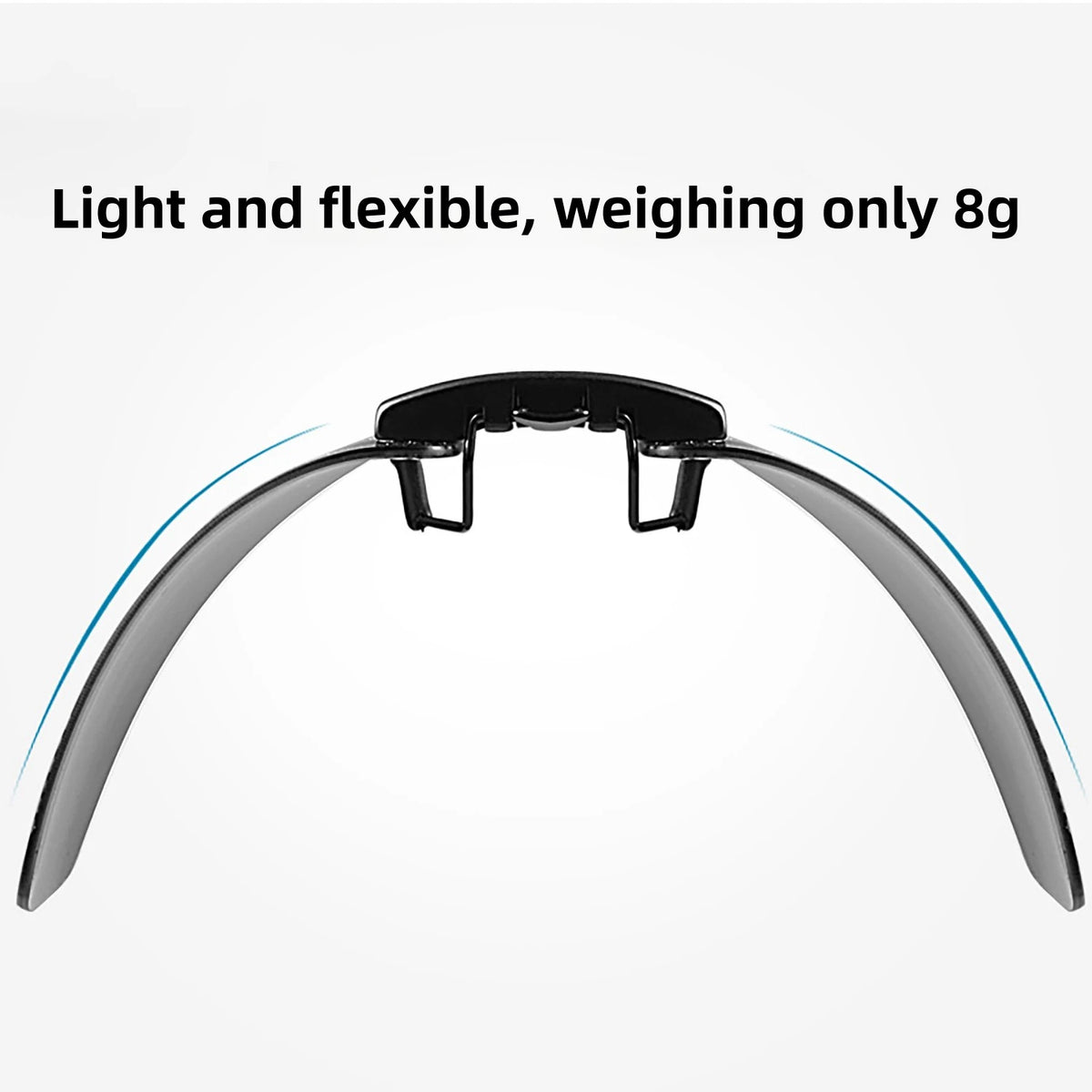 CAPONI New Sunglasses Clip For Men Square Polarized Photochromic Glasses Clip Flipped Up Protect Eyes Light Clip On Frame BS1282
