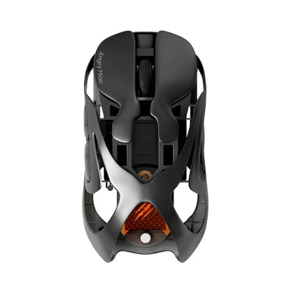 Angry Miao Infinity Gaming-Wireless-Maus aus Metall, ultraleicht, hohl, Hot-Swap-fähig, PAW3950, Dual 8K, kabelgebunden, Tri-Mode