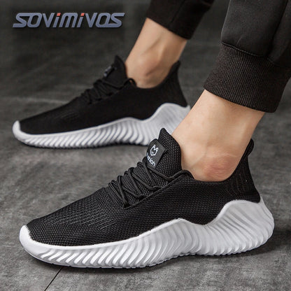 Men's Walking Shoes - Slip-On Tennis Running Shoes Memory Foam Lightweight Work Sneakers for Indoor Outdoor Gym