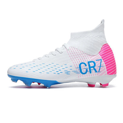 TF Long Stud Training Football Cleats Wear-Resistant Breathable Firm Ground Outdoor Match Training Sports Footwear