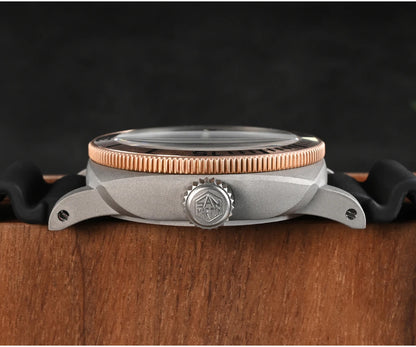 San Martin 42mm Retro Titanium Diver Watch NH35 Automatic Men's Mechanical Watches Bronze Bezel Sapphire Luminous Waterproof 200m