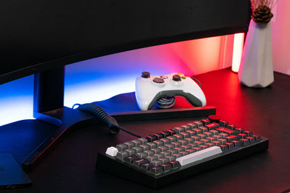 Akko MonsGeek M1 V5 Three-mode Mechanical Keyboard/Barebone Kit VIA 75% 3/5 Pin Customized Hot Swap RGB Rapid Disassemble Gasket