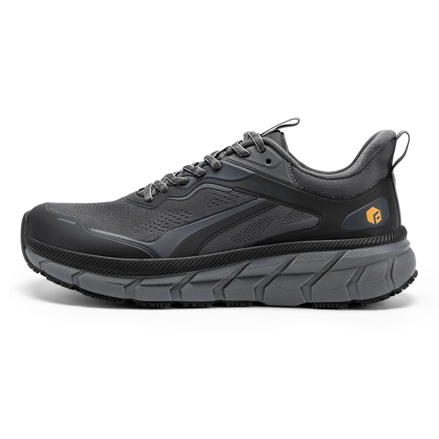 FitVille Men's Wide Toe Box Shoes, Cushioned Sneakers, Non-Slip, Lightweight, Breathable Running Shoes for Swollen Feet