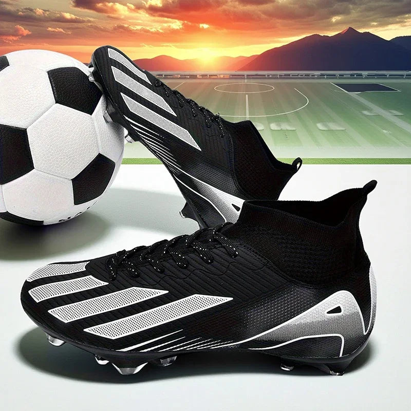 New Men's Soccer Shoes Adult Non-Slip Football Boots Cleats Boys Ultralight Sport Outdoor Comfortable Training Match Grass