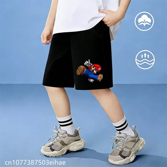 Super Mario Pattern Children's Summer Cotton Shorts, Fashionable Casual Style, Wear and All Kinds of Summer Outdoor Activities