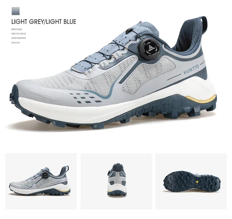 HUMTTO Men's Sneakers Luxury Designer Trail Shoes for Men Anti-slip Sports Hiking Sneaker Man Breathable Outdoor Trekking Boots