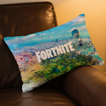 F-FORTNITE Game Logo Cushion Cover Rectangle Pillow Case Printing Bedside Sofa Room Home Decoration Pillowcase