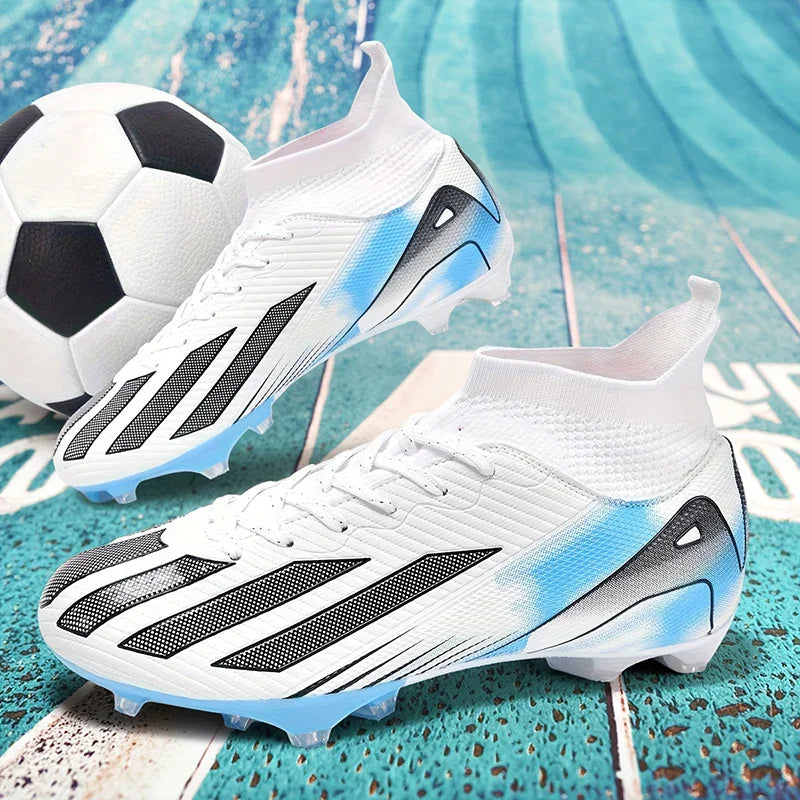 New Men's Soccer Shoes Adult Non-Slip Football Boots Cleats Boys Ultralight Sport Outdoor Comfortable Training Match Grass