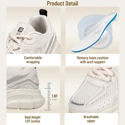 Baasploa Women’s Running Shoes Fashion Lightweight Mesh Non-Slip Jogging Sneakers Female Outdoor Breathable Colorful Casual Shoes