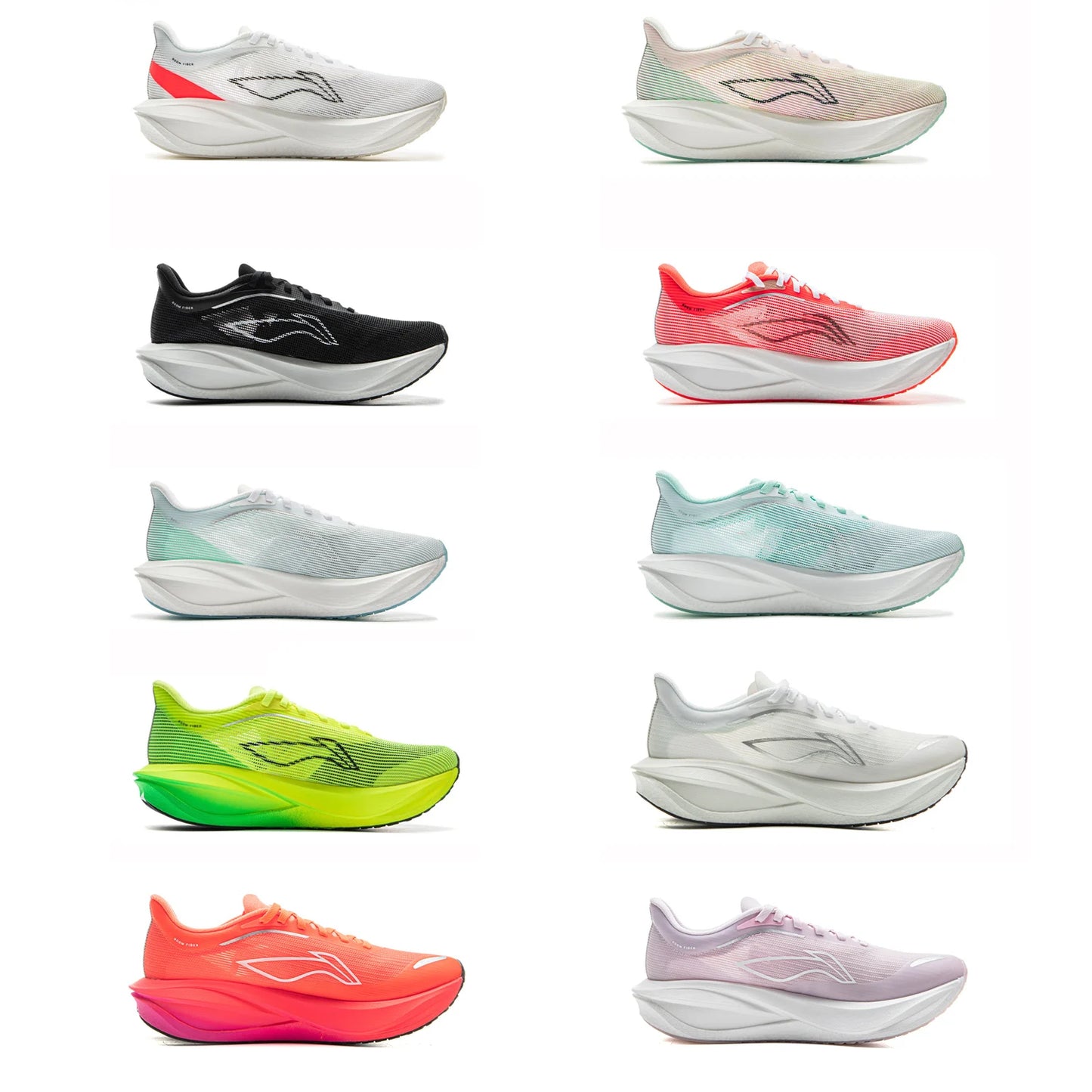 Li-Ning Women's FEIDIAN 5 CHALLENGER Racing Running Shoes Carbon-Fiber Plate BOOM Cushion Breathable Sport Sneakers ARMV002