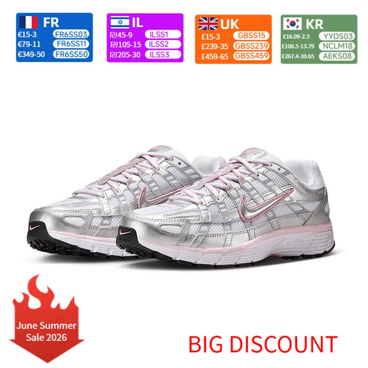 Nike P-6000 Women's Running Shoes Retro Style Premium Cushioning Lightweight Comfort for Everyday Wear BV1021-108