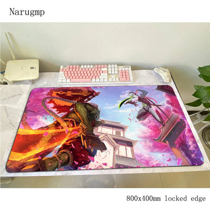 Tapete de rato gaming Overwatch 80x40cm, grande, para secretária de computador, tapete gamer para PC e portátil, presente de Halloween