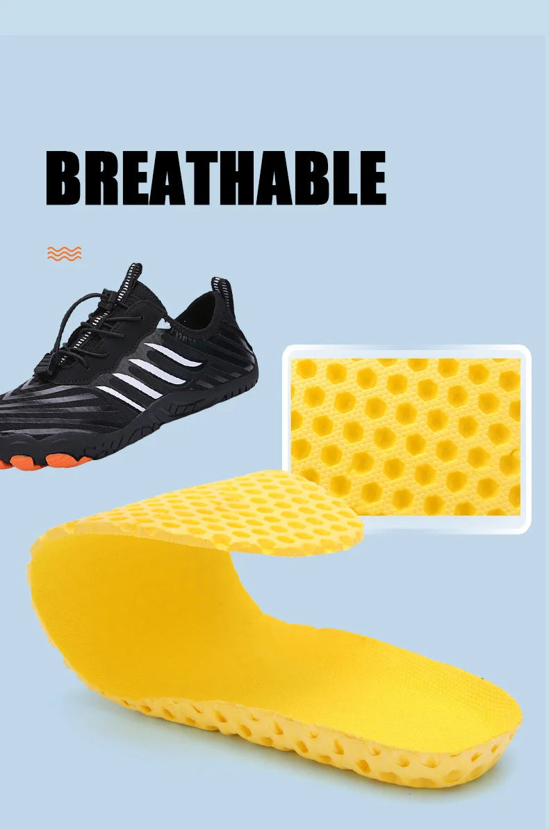 Men and Women Water Shoes, Aqua Shoes, Drainage Beach Sports Swim Sandals, Quick Dry Boating Barefoot Diving Fishing Surfing Sneakers