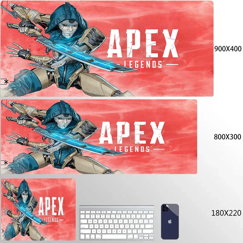 800x300 Apex Legends Mousepad Xxl Funny Unique Desktop Pad Game Mousepad PC Size for large Edge Locking Game Keyboard Pad XL
