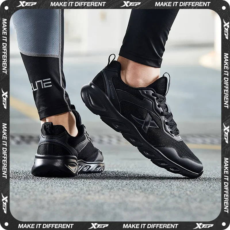 Xtep Running Shoes for Men 2020 Spring, Rebound Comfortable Sports Shoes, Durable, Stable, Breathable Sneakers 880119115036